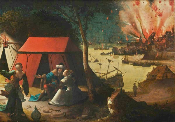 Lot and his daughters by Lucas van Leyden